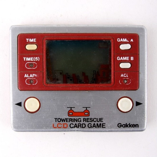 ゲームウォッチTOWERING RESCUE LCD CARD GAME 学研 1981 Vintage Towering Rescue Handheld Electronic Game