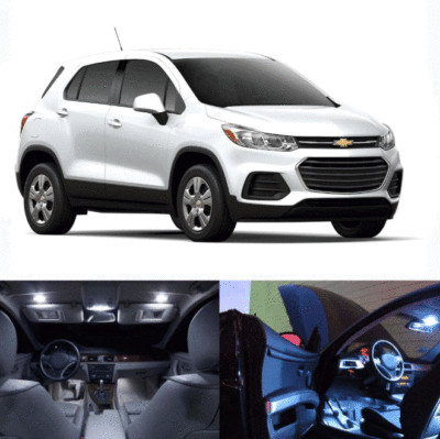 LED White Lights Interior Package Kit For Chevy Trux 2013-2017 10 pcs