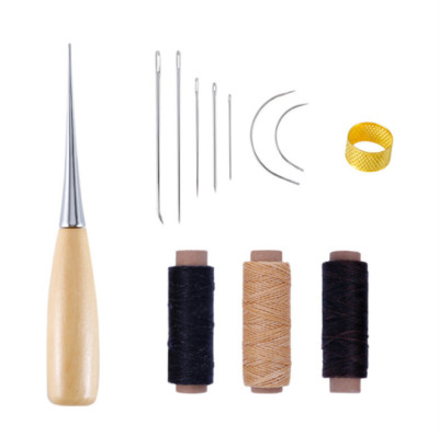 12pc/Set Upholstery Carpet Leather Canvas Repair Curved Hand Sewing Needles Kit 