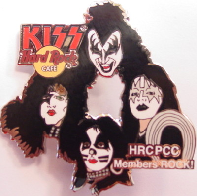 Hard Rock Cafe HRCPCC 2004 KISS Band MEMBER PIN GENE ACE