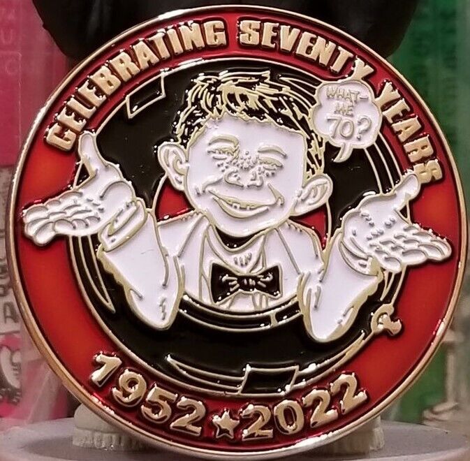 MAD Magazine Celebrating Seventy Years 1952*2022 Alfred E. Neuman Coin Pathtag
