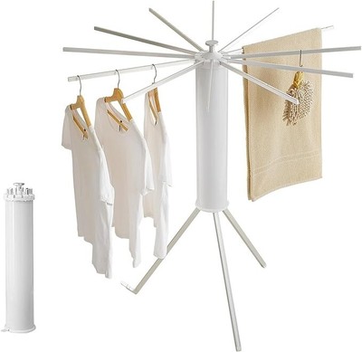 JOOM Tripod Clothes Drying Rack, Portable & Foldable, White