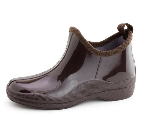 New Women's Short Rain Boots Garden Ankle Shoes Fashion Print Colors, Size: 6-11