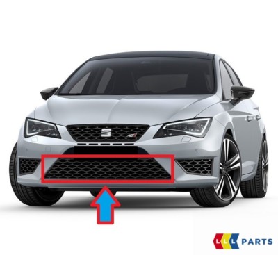 NEW GENUINE SEAT LEON CUPRA FR 06-13 FRONT LEFT N//S RIGHT O//S CENTER GRILL SET
