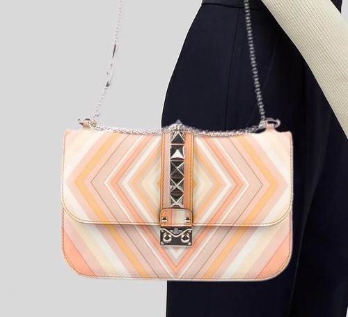 VALENTINO GARAVANI Glam Lock Native Couture 1975 Bag