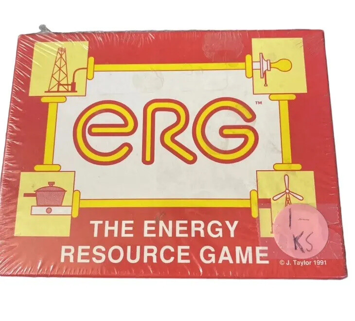 ERG Energy Resource Game Cards Box Instructions Sequence Guide Non