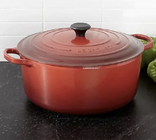 LE CREUSET 13.25 qt Classic Round Dutch Oven Cerise Cherry