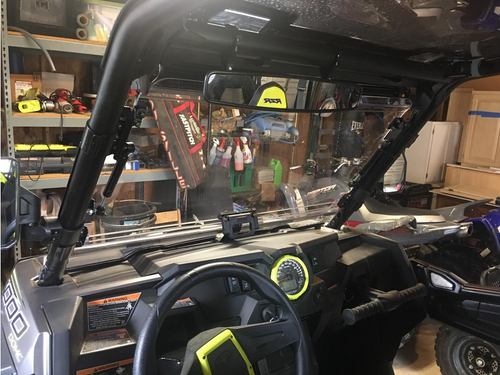 RZR UTV Rear View Center Mirror w/ 1.75" Bar for Polaris RZR 800 900 S/XP 1000