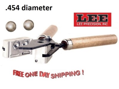 Lee 2 Cavity Bullet Mold (454 Diameter) Round Ball  # 90442 New!