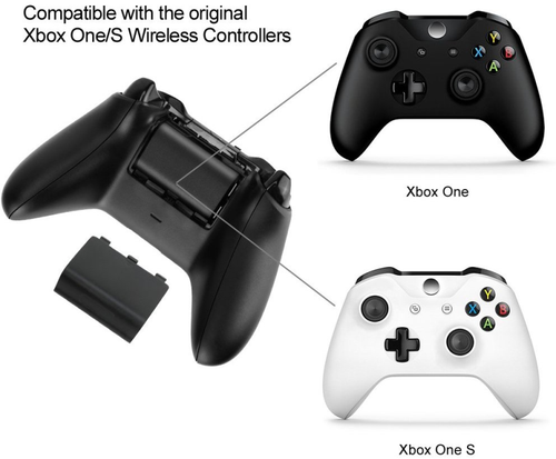 For Xbox One X/S Play and Charge Kit Rechargeable Battery Pack & Charging Cable