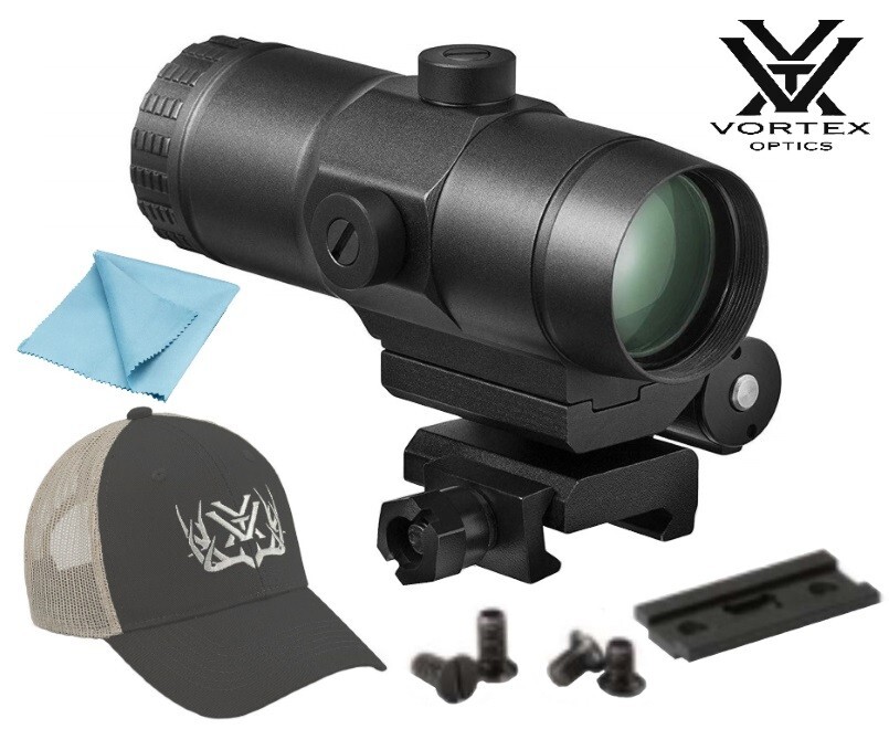 Vortex Optics 3X Scope Sight Magnifier, Flip Mount VMX-3T w