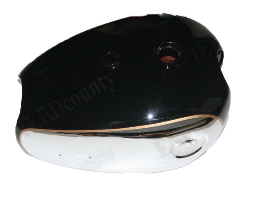 BSA Goldstar A7 A10 Black Painted & Chrome Petrol Fuel Tank with 3" Monogram 