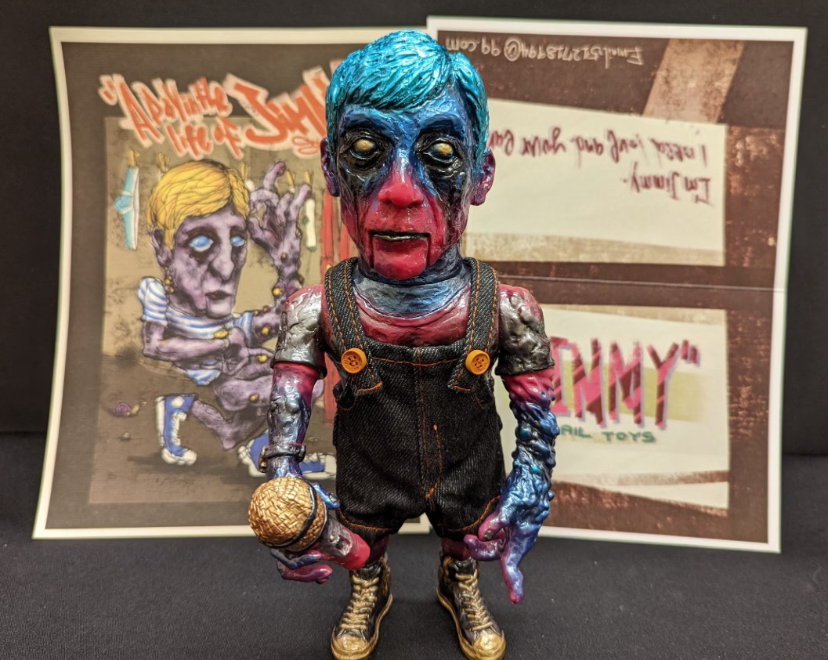 Snail Toys Jimmy Blue Hair Limited Edition Designer Rare Sofubi Figure Toy Snail Toys Jimmy Blue Hair Limited Edition Designer Rare Sofubi Figure Toy