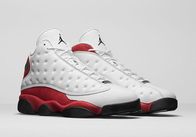 Jordan 13 white and black hot sale