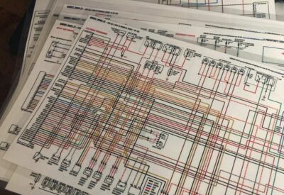 COLOR Wiring Diagram 11x17 for 1971 Volkswagen VW Super Beetle