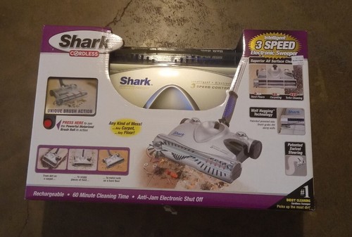 Shark Cordless Rechargeable Intelligent Three Speed Electric Floor Sweeper UV617