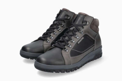 Pre-owned Mephisto Men's Pitt Black Nevada Lace-up Ankle Boot