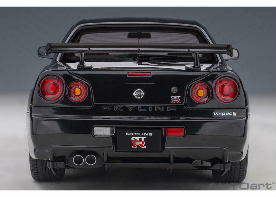autoart 1/18 日産 GT-R R34 カルソニック 2001 1/18 Nissan Skyline GT-R R34 V Spec II 2001 Black Pearl