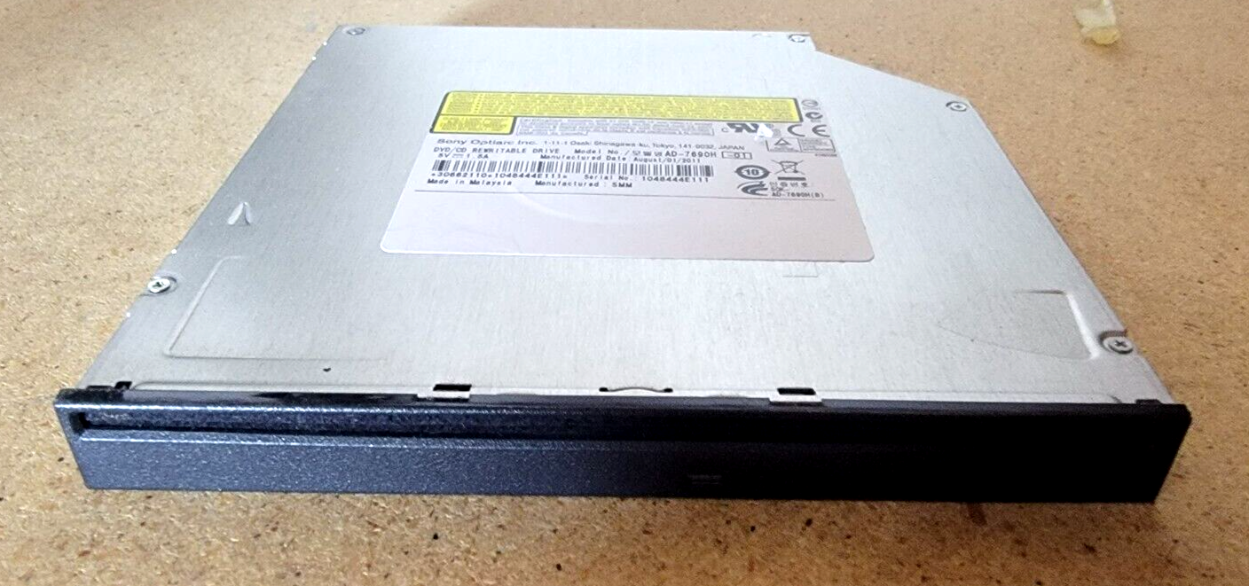 Sony Optiarc Slim Slot Load DVD/CD Rewritable Drive AD-7690H