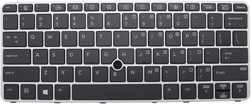 New Us Layout Keyboard With Backlit & Mouse Pointer Replacement For Hp Elitebook