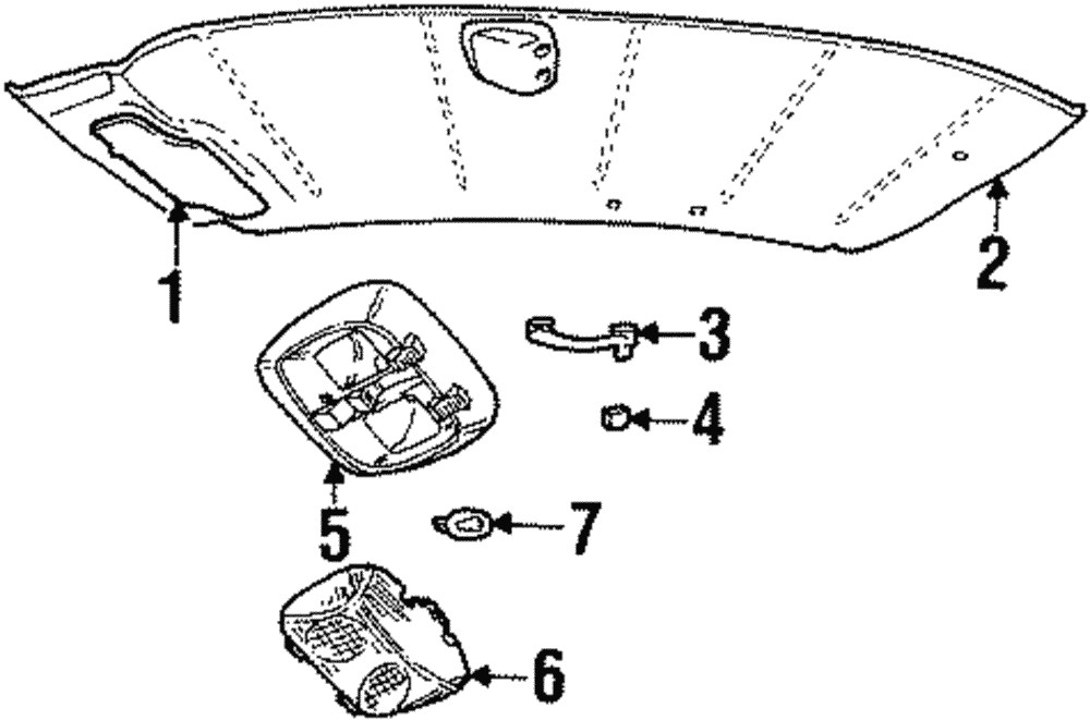 Genuine Ford Sun-Visor XW7Z-5404105-AAC