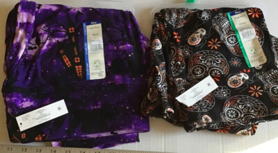 Women's PLUS 0X 1X 2X 3X 4X 5X Halloween OR Skull Hise Rise Fitted Leggings