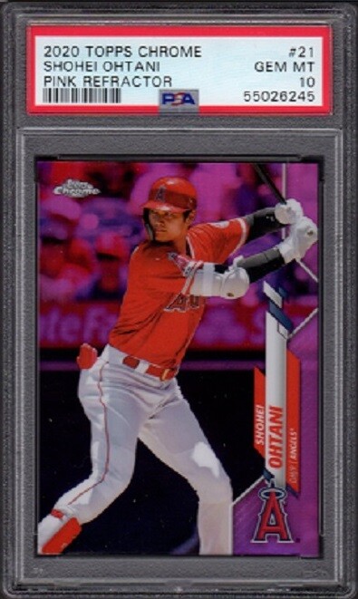 大谷翔平 Topps Chrome 2020 X-fractor No.21 Shohei Ohtani 2020 Topps Chrome #21 X-Fractor Price Guide
