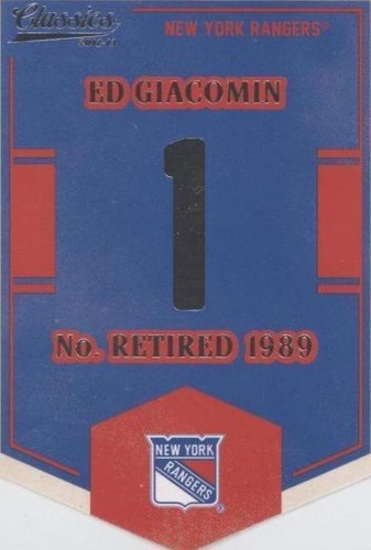 2012-13 Panini Classics Signatures - Ed Giacomin #EN52