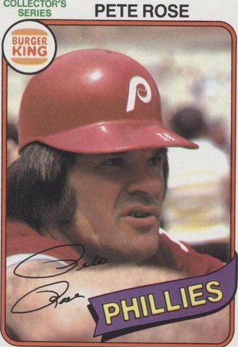 1980 Topps Burger King Pitch, Hit & Run - Pete Rose #21