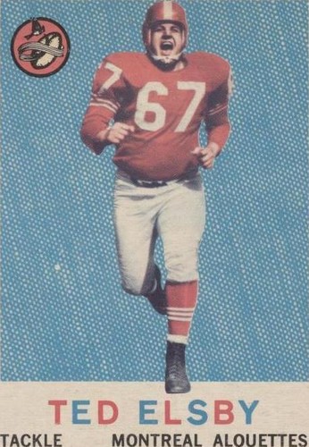 1959 Topps CFL Ted Elsby #34