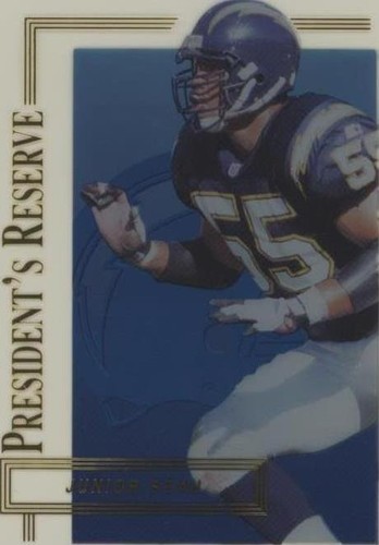 1996 Collector's Edge President's Reserve Junior Seau #167