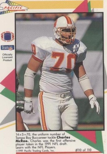 1991 Pacific Flash Cards Charles McRae #110