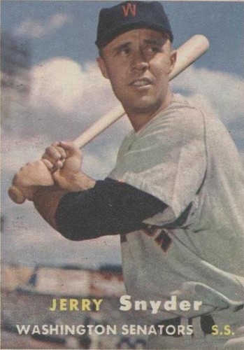 1957 Topps - Ed Fitz Gerald Jerry Snyder #22