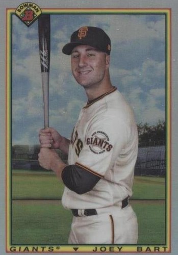 2019 Bowman Chrome Joey Bart 1st Auto Gold Baseball Card 04/50