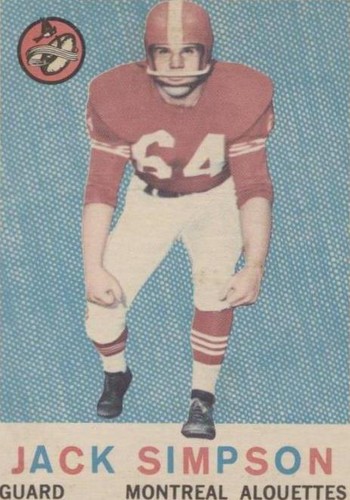 1959 Topps CFL Jackie Simpson #31