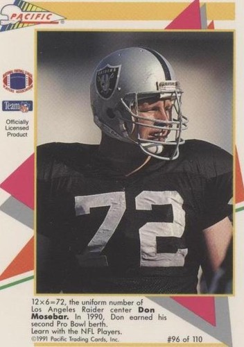 1991 Pacific Flash Cards Don Mosebar #96