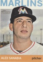 2013 Topps Heritage - Alex Sanabia #H528