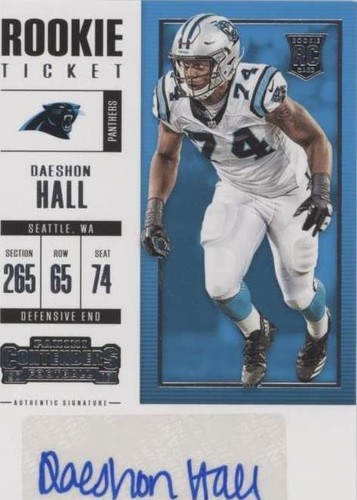2017 Panini Contenders Daeshon Hall #183