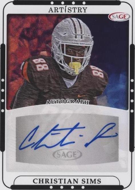 2023 SAGE Artistry Christian Sims #ART-CS2