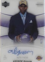 2005-06 Upper Deck Trilogy - Andrew Bynum #AF-AN