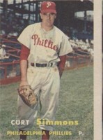 1957 Topps - Curt Simmons #158