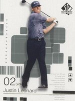 2002 SP Authentic - Justin Leonard #27SPA