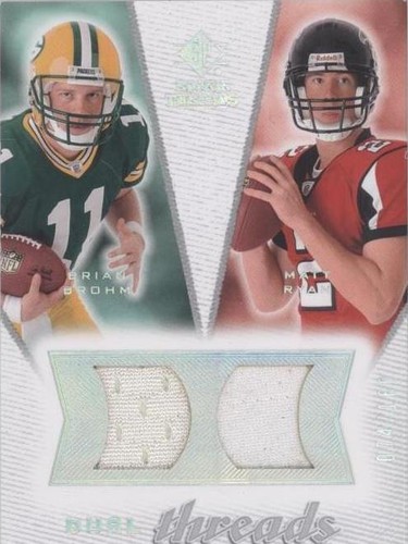 2008 SP Rookie Threads Brian Brohm Matt Ryan #DT-BR