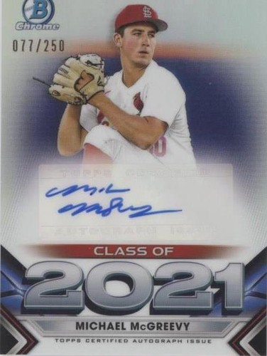 2021 Bowman Draft - Michael McGreevy #C21-MMV