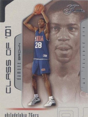 2001-02 Flair - Damone Brown #108