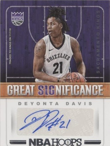 2018-19 Panini NBA Hoops - Deyonta Davis #GS-DD