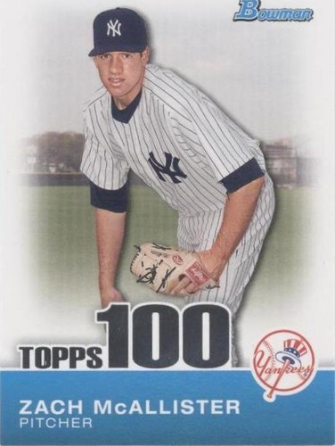 2010 Bowman - Zach McAllister #TP82