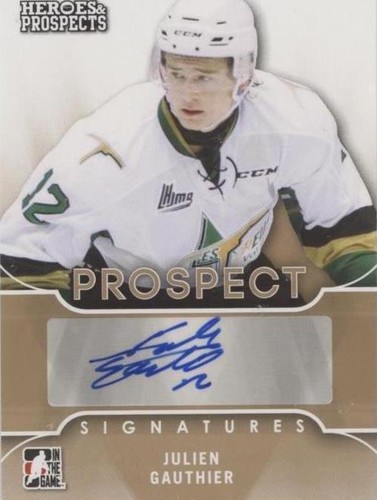 2015-16 Leaf In the Game Heroes & Prospects - Julien Gauthier #PS-JG1
