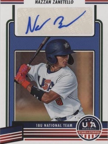 2023 Panini USA Baseball Stars & Stripes - Nazzan Zanetello #18U2-NZ