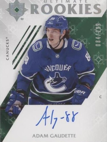 2018-19 Upper Deck Ultimate Collection - Adam Gaudette #55
